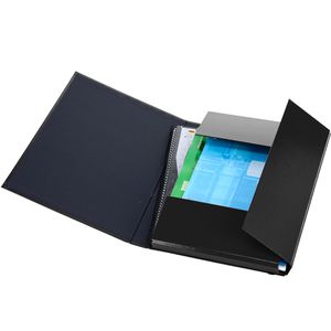 Produktbild für Heftbox Pagna Basic, aus Karton mit Kunststoffbezug, A4