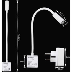 Produktbild für Steckdosenlampe Monzana Svetloba, weiß, fest verbaute LED