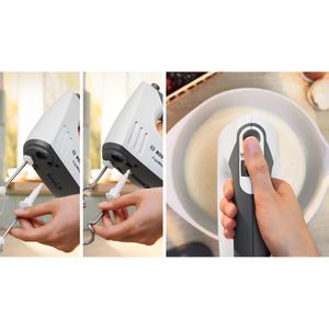 Produktbild für Handmixer Bosch ErgoMixx MFQ37470, weiß, 5 Geschwindigkeiten