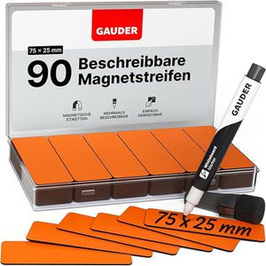 Magnetschilder Gauder ME-75x25, orange