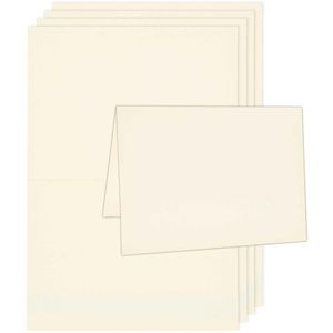 Produktbild für Faltkarten Rico-Design Luxery, 220g/m², creme
