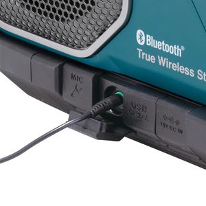 Produktbild für Bluetooth-Lautsprecher Makita MR014GZ, blau, Akku 14,4/18/40V