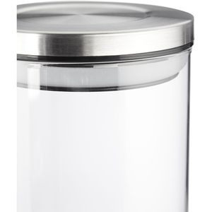 Produktbild für Vorratsglas Relaxdays 10027998 mit Edelstahldeckel