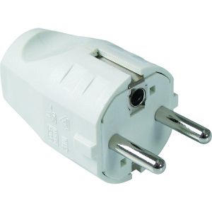 Produktbild für Schutzkontaktstecker Bachmann 910.200, 16 A / 230 V, weiß