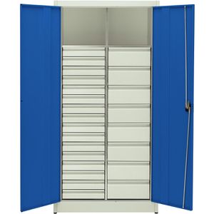 Produktbild für Werkzeugschrank Mauser MKSTM5/19E5, aus Metall, grau / blau