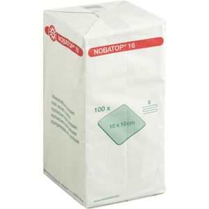 Produktbild für Vlieskompressen Nobamed Nobatop 16, 8-lagig, unsteril