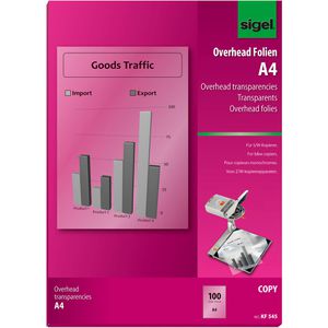 Produktbild für Kopierfolien Sigel KF 545, A4, klar