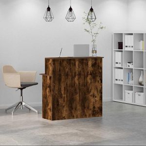 Produktbild für Empfangstheke vidaXL 859028, räuchereiche