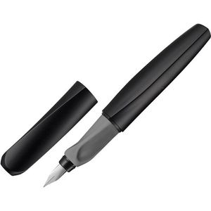Pelikan Füller Twist Black Kunststoff, Böttcher & Links- M, schwarz Rechtshänder, aus P457, Feder für – AG
