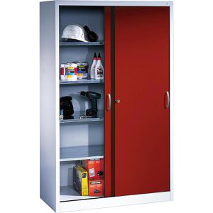 Produktbild für Werkzeugschrank CP-Möbel 2049-00, aus Metall, grau / rot