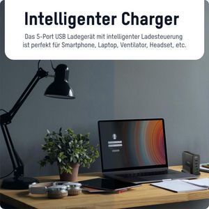 Produktbild für USB-Ladegerät Ansmann Desktop Charger, 140 Watt
