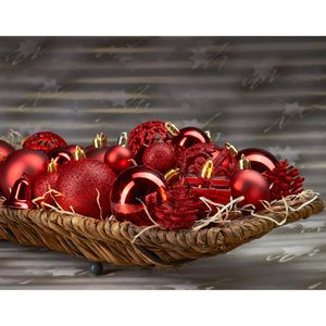 Produktbild für Weihnachtskugeln BRUBAKER 8000.02, rot