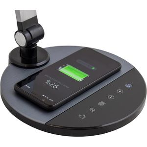 Produktbild für Schreibtischlampe FeinTech LTL00620, grau, LED, dimmbar