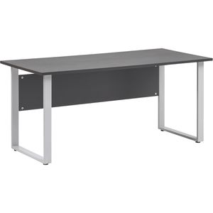 Produktbild für Schreibtisch Möbelpartner Serie 1500, anthrazit / silber