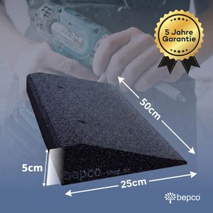 Produktbild für Bordsteinrampe bepco R05005, aus Gummigranulat