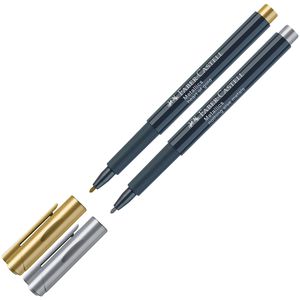 Produktbild für Metallic-Stifte Faber-Castell gold und silber