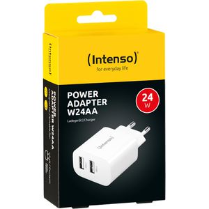 Produktbild für USB-Ladegerät Intenso Adapter W24AA, 24 Watt