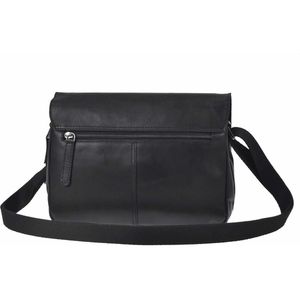 Produktbild für Umhängetasche Greenburry Pure Black 1109-20, Echt Leder