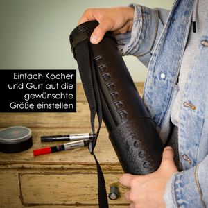 Produktbild für Zeichenrollenköcher OfficeTree mit Tragegurt, schwarz