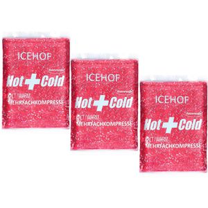 Kühlkompresse ICEHOF Kühlpads M, 3 Stück