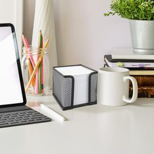 Produktbild für Zettelbox Wedo Office, 65701, schwarz, 10 x 10 cm