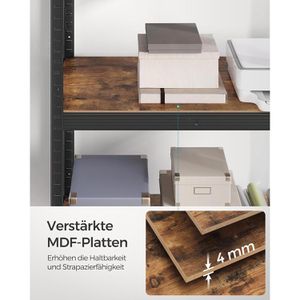 Produktbild für Schwerlastregal Songmics 5 Holzböden