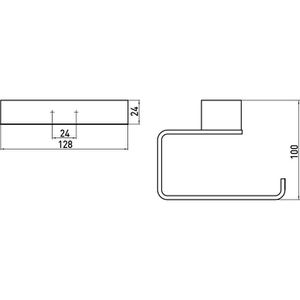 Produktbild für Toilettenpapierhalter Emco Loft, verchromt