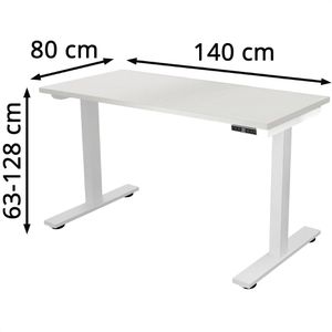 Produktbild für Schreibtisch Bisley E-WonderTech, weiß / weiß
