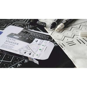 Produktbild für Textilmarker Kreul 92751 Opak Black &amp; White
