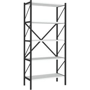 Bücherregal VCM Insasi, 918403, schwarz / weiß