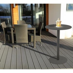 Produktbild für Stehtisch meet-powered-by-PAPERFLOW Cross TRCROS80H, schwarz