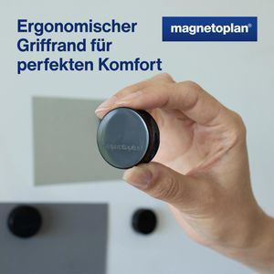 Produktbild für Magnete Magnetoplan Ergo Large, schwarz