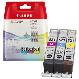 CLI-521 2934B007 – Tinte CMY Multipack Canon AG 3x9ml Böttcher
