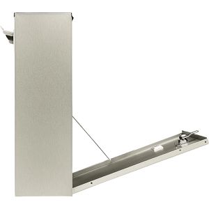 Produktbild für Briefkasten Burg-Wächter Borkum 3878 Ni, silber, aus Edelstahl