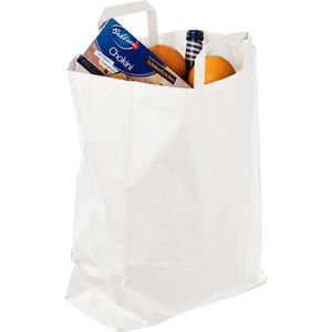 Produktbild für Papiertüten Topcraft weiß