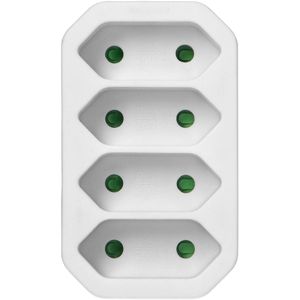 Produktbild für Steckdosenadapter Orno AE-13279, weiß