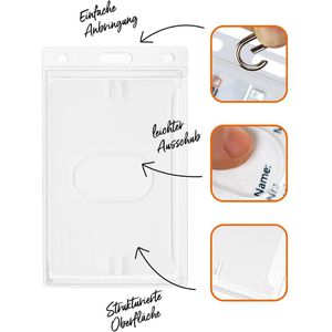 Produktbild für Kartenhalter Karteo 6500-E-0, Hartplastik