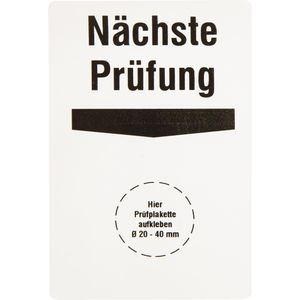 Grundplaketten Böttcher-AG GP15, nächste Prüfung