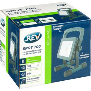Produktbild für Baustrahler REV-Ritter 2709300100, LED, mit integriertem Akku