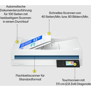 Produktbild für Scanner HP ScanJet N4600 fnw1, bis A4