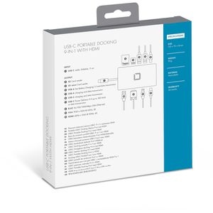 Produktbild für Dockingstation Dicota USB-C Mobile 9-in-1, D31729
