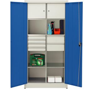 Produktbild für Werkzeugschrank Mauser MKSTM5/19E7, aus Metall, grau / blau