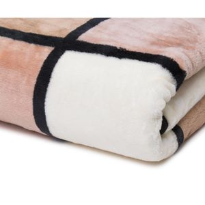 Produktbild für Kuscheldecke Gözze Antigua Cashmere Feeling, taupe/creme/braun