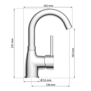 Produktbild für Waschtischarmatur EISL FUTURA Niederdruck, verchromt