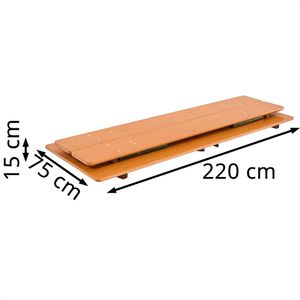 Produktbild für Bierzeltgarnitur RUKU1952 SW10062.1, Kiefer / grün