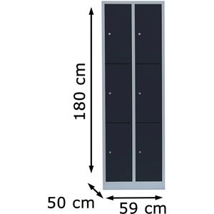 Produktbild für Schließfachschrank ClassiX X-520328, anthrazit