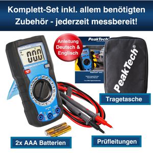 Produktbild für Multimeter PeakTech P 1040, digital, True RMS