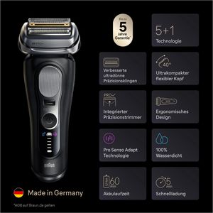 Produktbild für Elektrorasierer Braun Series 9, 9660cc, schwarz