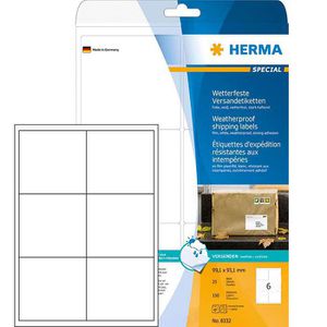 Versandetiketten Herma 8332, weiß