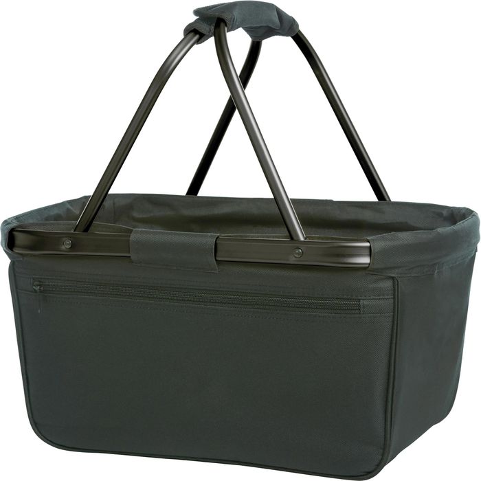 Halfar Einkaufskorb 1807777, BASKET, schwarz, wasserabweisend, faltbar, aus Polyester, bis 36 kg, 21 Liter – Böttcher AG